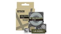 Epson LK-5QWJ Matte Tape - Khaki/White - 18mm