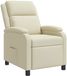 vidaXL - Recliner - Crèmekleurig - Kunstleer