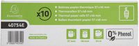 Exacompta 30x Rol voor ticket bankkaart 57x46 cm x 18m - 1 laag thermisch papier 55g/m2 - zonder Phenol - Wit - 40754E