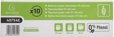 Exacompta 30x Rol voor ticket bankkaart 57x46 cm x 18m - 1 laag thermisch papier 55g/m2 - zonder Phenol - Wit - 40754E