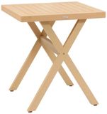 Hespéride Tuintafel voor 2 personen van eucalyptushout XENIA Vierkant Beige