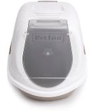 AQUAEL Comfy Gesloten kattenbak Easy Cat met licht 54x40x40cm marmerlook Latte Marmer