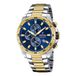Festina F20562/2 Heren Horloge - Chronograaf - Mineraalglas - Roestvrijstaal/Staal - Goudkleurig/Zilverkleurig - Ø 45 mm - Quartz - Vouw/Vlindersluiting