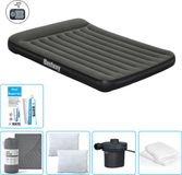 Bestway Luchtbed - 2-Persoons - 152 x 203 x 30 cm - Donkerblauw - Inclusief pomp
