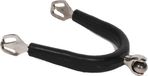 Pagony Rol Spoor Met Rubber - Bottes d'équitation - Taille : 25 - Noir - Inox