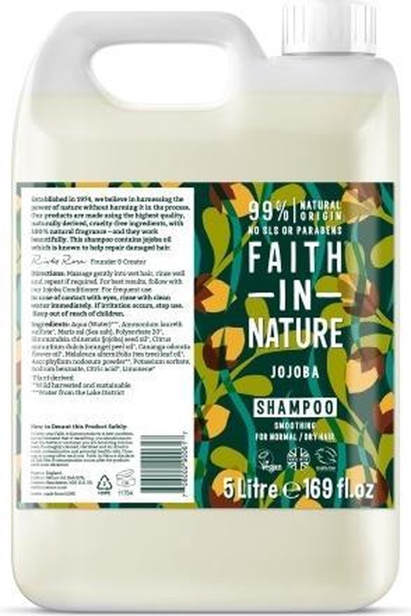 Faith In Nature Shampoo Jojoba – Refill 5L