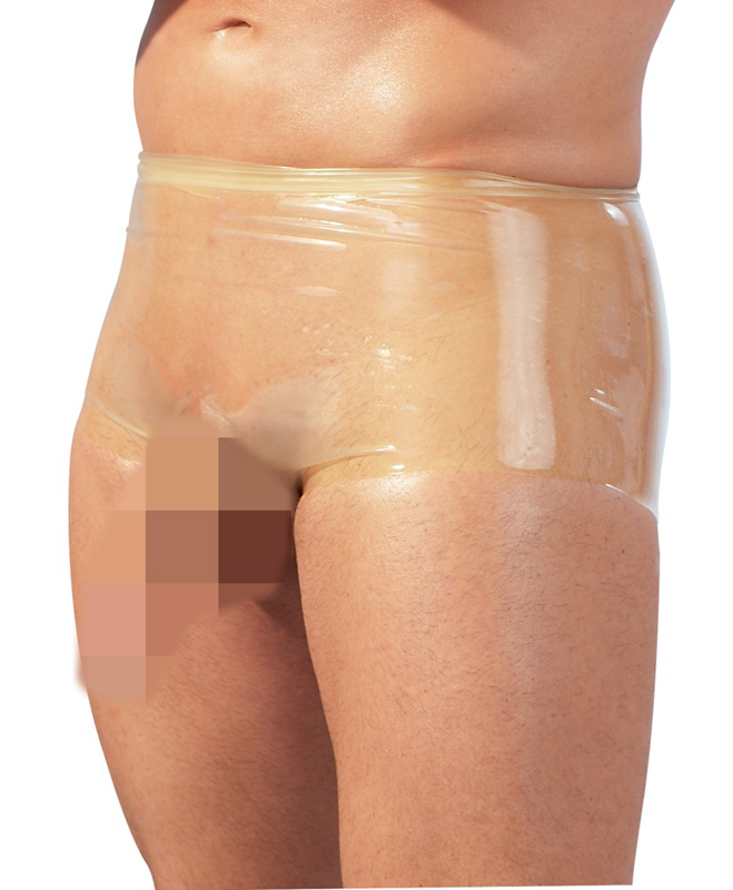 The Latex Collection Latex Boxer Met Penissleeve - Transparant S/M