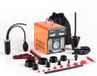VEVOR Pompe à fumée automobile Détecteur de fuites, testeur de diagnostic EVAP sous vide 12V CC avec pompe à air, manomètre, débitmètre et indicateur de niveau d'huile, double mode pour voitures, motos, camions, bateaux et VTT