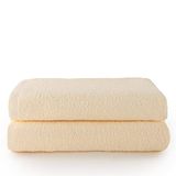 Top Towel Plus - Grote Badhanddoeken - Set van 2 - 100 x 150 cm - 100% Katoen - Naturel