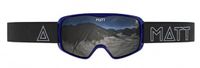 MATT Skibril Ski Collectie Kompakt Mask Stripedot - Blauw met Zwart