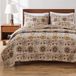 Greenland Home 2-delige Andorra Quilt Set, Twin, Multicolor