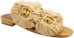 Kurt Geiger London Raffia Buckle Flat Sdl Slippers - Dames - Goudkleurig - Maat 38