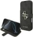 Guess 4G Big Metal Logo Book Wallet Case hoesje voor iPhone 17 Pro - Zwart