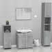 Maison Exclusive Set d'accessoires de salle de bain, gris Sonoma, placage bois