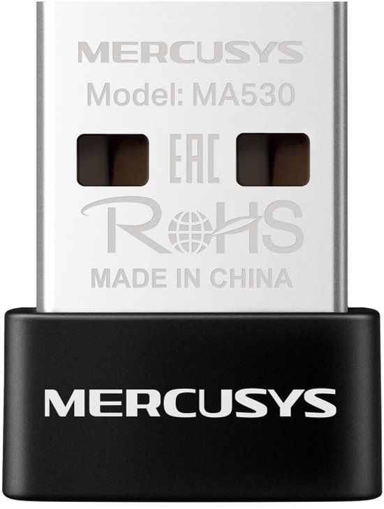 Mercusys MA530 Netwerkkaart Bluetooth 5.4 USB Type-A Zwart, Metallic