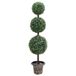 VidaXL Kunstplant met pot buxus bolvorming 118 cm groen