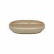 OYOY Enkei assiette bébé ovale silicone beige