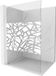 Mexen Kioto+ L paroi de douche avec étagère Walk-in 70 x 200 cm, motif blanc, blanc