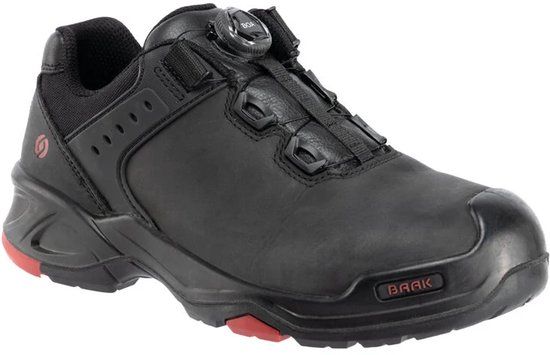 Baak Brax S3 6342 laag zwart + kruipneus Boa maat 46