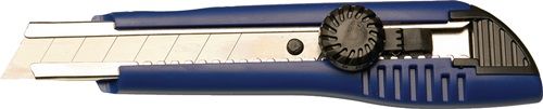 Promat/Tecwerk Afbreekmes | lemmetbreedte 18 mm lengte 167 mm | met blokkeerwieltje kunststof