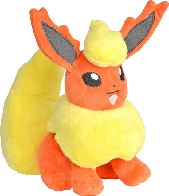 Pokémon Pluche - Flareon 20 cm - Oranje