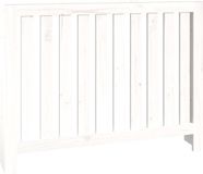 vidaXL Radiatorombouw 108.5x19x84 cm massief grenenhout wit