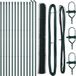 vidaXL - zeshoekig - gaashek - met - grondbevestiging - 25 - x - 1,6 - m - Groen - Mesh
