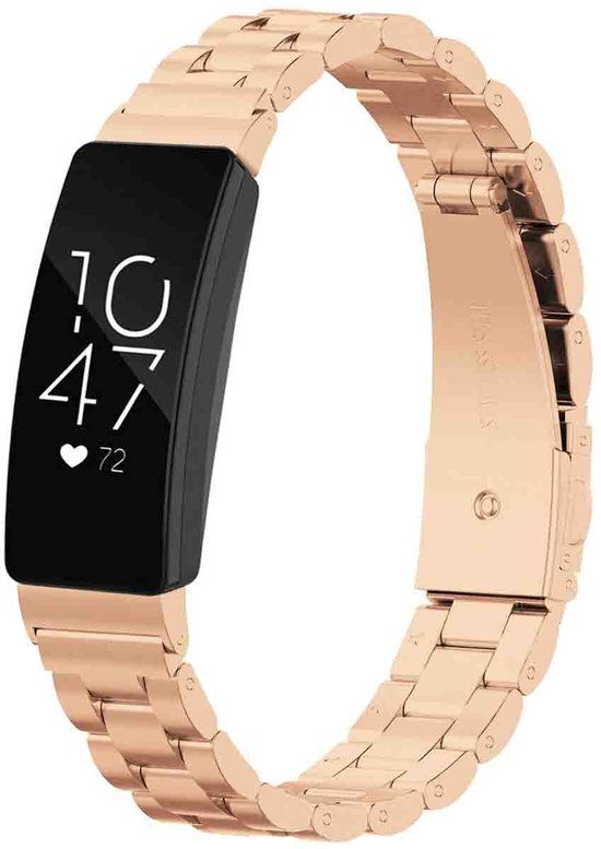imoshion Stalen bandje - Geschikt voor Fitbit Inspire 2/ Inspire HR/ Ace 2/ Ace 3 - Rosé goud