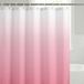Americanflat Roze ombre douchegordijn van 100% polyester - waterbestendig badgordijn met metalen doorvoertules en 12 douchegordijnringen - gradiënt douchegordijnen voor badkamer