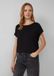 s.Oliver T-shirt Vrouwen Zwart Viscose Jersey Ronde Hals Korte Mouw Aansluitend Casual 42