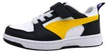 Puma Rebound PS Sportschuhe Kinder Sneaker Klettschuh Weiß Freizeit