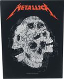 Metallica Skulls Unisex Embleem - zwart/rood/grijs - Standard