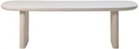 Giga Meubel Eettafel Maya - Deens Ovaal - Beige Betonlook - 240x100x75cm