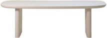 Giga Meubel Eettafel Maya - Deens Ovaal - Beige Betonlook - 240x100x75cm