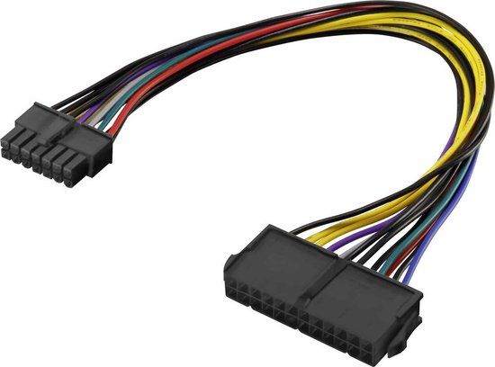 Renkforce Stroom Aansluitkabel [1x ATX-stroomstekker 14-polig - 1x ATX-stroombus 24-polig] 25.00 cm Bont