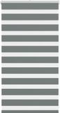vidaXL Zebra rolgordijn 75x100 cm donkergrijs
