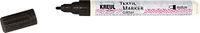 KREUL 92668 - Textielmarker Glitter medium Zwart