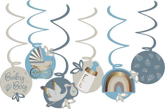 Folat Swirls blooming baby boy - 6 stuks