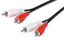 Goobay 50405 audiokabel 1,5 m 2 x RCA Zwart, Rood, Wit