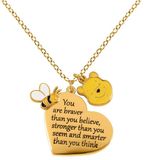 Disney Winnie The Pooh You Are Braver Than You Believe Unisex Halsketting - goudkleurig