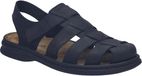 Josef Seibel Max 74 Heren Platte Sandalen Leer Schwarz Maat 42