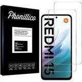 Phonillico® Gehard Glas voor Xiaomi Redmi 15 [Pack 2] Schermbeschermer Glasfolie