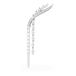 Swarovski Mesmera Broche, Gemengde Slijpsels, Wit, Rodium Verguld