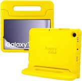 HappyCase Kinder Tablethoes Geschikt voor Samsung Galaxy Tab A11 Plus / Tab A9 Plus | Kindvriendelijke Hoes | Beschemhoes | Kinderhoes | met Handvat en Standaard | Geel