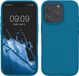 kwmobile telefoonhoesje geschikt voor Apple iPhone 16 Pro Max - Hoesje met siliconen coating - Smartphone case in Caribisch blauw