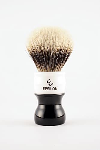Epsilon Shaving Brushes Brocha Afeitar Tejón Dos Bandas Epsilon Blanco & Negro 55/26mm