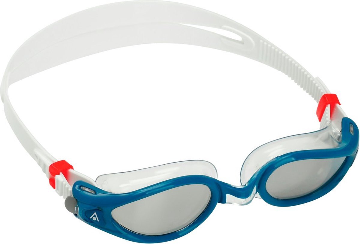 Aquasphere Aquasphere Kaiman EXO - Zwembril - Volwassenen - Silver Titanium Mirrored Lens - Petrol/Transparant