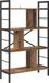 vidaXL Boekenplank - 7-laags - 75 x 30 x 123,5 cm - Bewerkt hout - Oud Hout