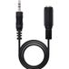 Levitantes Audio verlengkabel 3,5 mm jack zwart audio stekker bus 1,5 meter