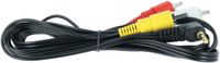 VHBW Audio-video composietkabel compatibel met Sony DCR-TRV22E, DCR-TRV22, DCR-TRV239, DCR-TRV19E, DCR-TRV19 camera, digitale camera - AV-kabel